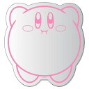 星のカービィ 壁に貼るインテリアミラー ホバリング カービィ アクリル製ミラー インテリア 収納 かわいい キャラクター グッズ プレゼント ギフト なないろ堂