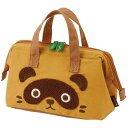 TANUKI 保冷 保温 大容量 がま口型ランチバッグ Wファスナー式 スケーター ポーチ お弁当かばん トートバッグ かわいい キャラクター グッズ プレゼント ギフト なないろ堂