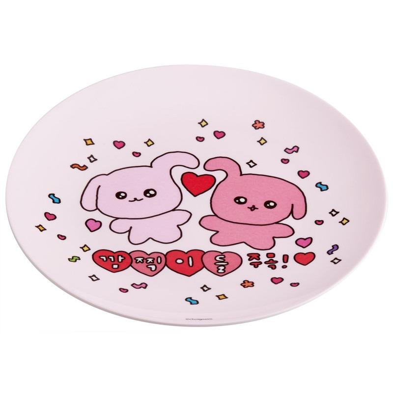 チェゴシム 薄肉メラミンプレート 人気韓国キャラ お皿 取り皿 洋食器 かわいい キャラクター グッズ プレゼント ギフト なないろ堂