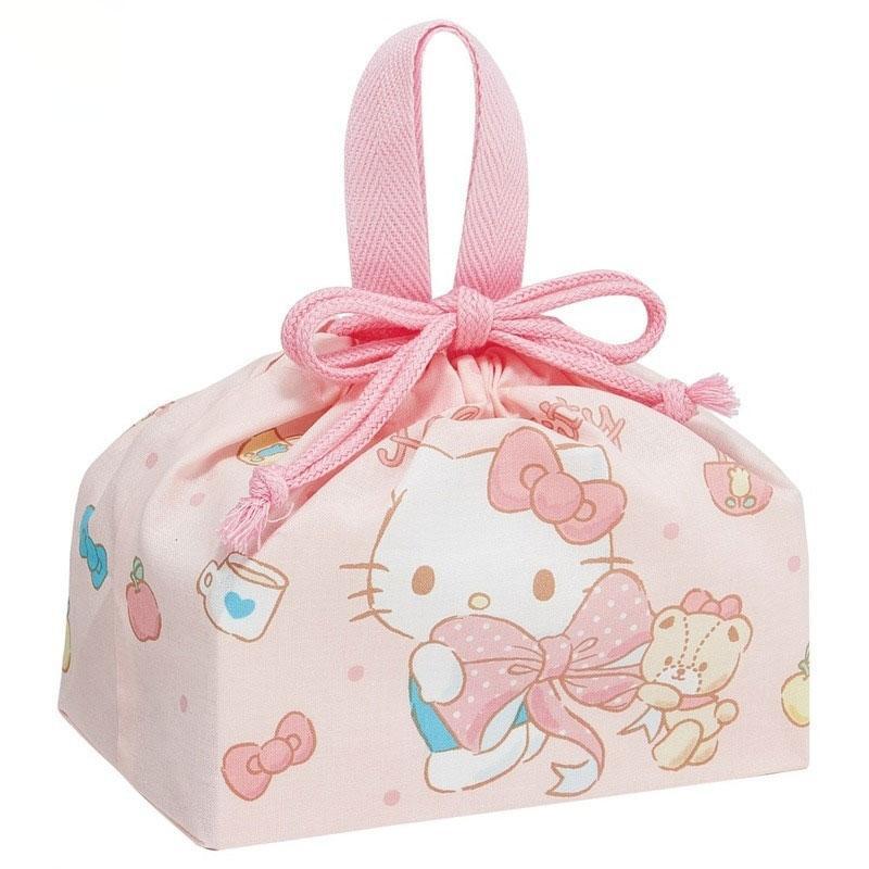 サンリオ ハローキティ ビッグリボン 子供用 ランチ巾着 さんりお 巾着袋 お弁当袋 保育園 幼稚園 かわいい キャラクター グッズ プレゼント ギフト なない...