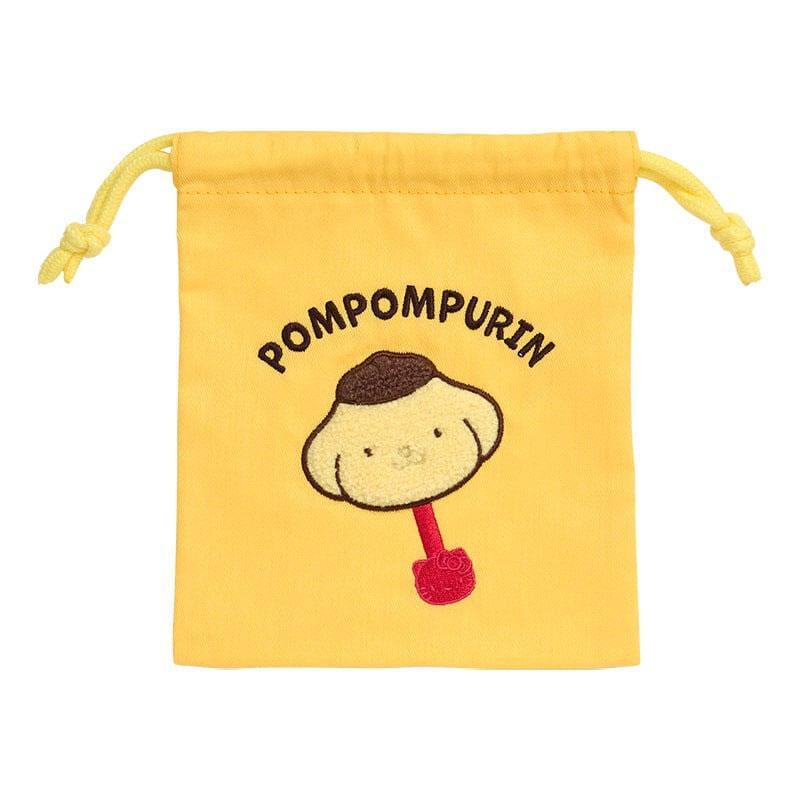 サンリオ ポムポムプリン さがら刺繍巾着 キャラクターズチョコレート さんりお 巾着袋 きんちゃくポーチ 小物入れ かわいい キャラクター グッズ プレゼント ギフト なないろ堂