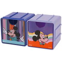 ディズニー ミッキーマウス ジョイントキューブ型 コレクションケース 2個セット Disney 連結 収納ケース 小物入れ かわいい キャラクター グッズ プレ...