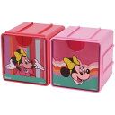 ディズニー ミニーマウス ジョイントキューブ型 コレクションケース 2個セット Disney 連結 収納ケース 小物入れ かわいい キャラクター グッズ プレゼ...