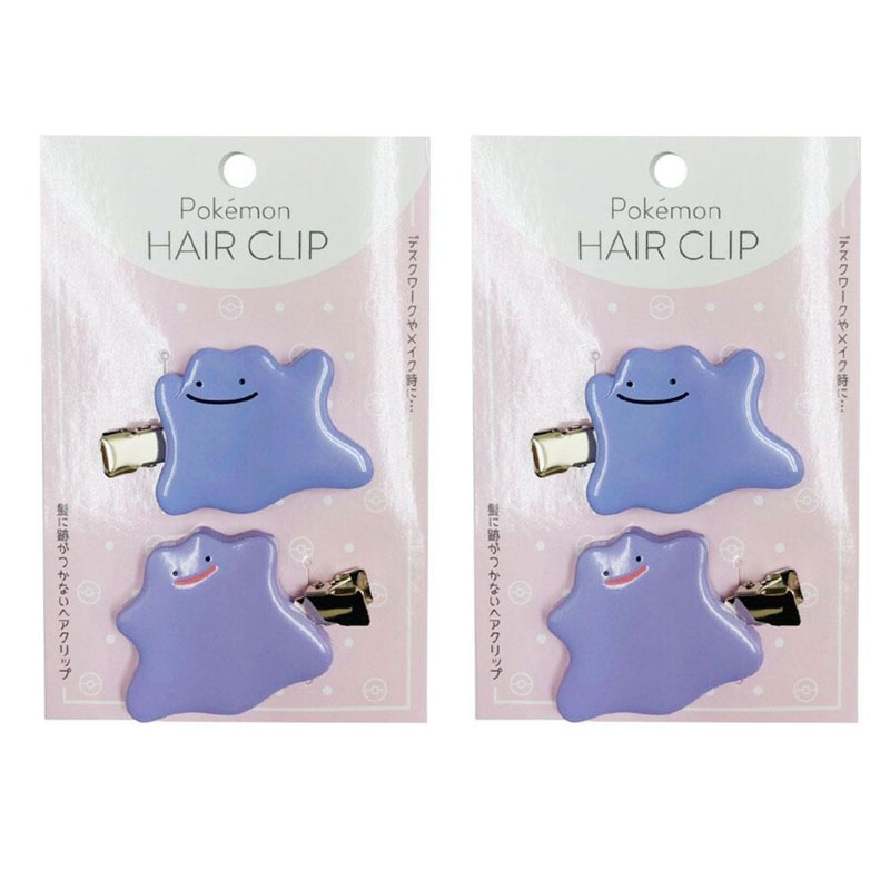 ポケットモンスター メタモン 前髪クリップ 2個セット ポケモン ヘアクリップ ビューティー 小物 かわいい キャラクター グッズ プレゼント ギフト なないろ堂