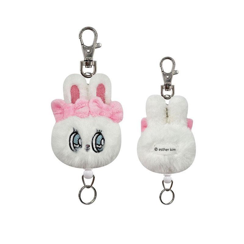 エスターバニー マスコットリールキーホルダー クリームバニー Esther Bunny キーホルダー キーリング チャーム ぬいぐるみ キャラクター雑貨 かわいい キャラクター グッズ プレゼント ギフト なないろ堂