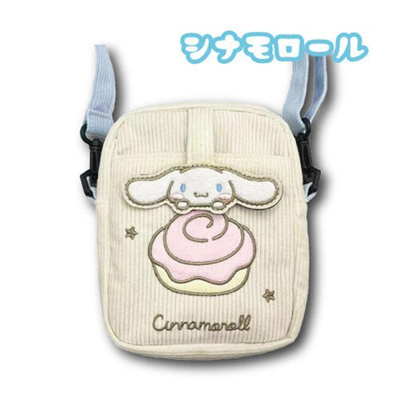 サンリオ シナモロール ショルダーポシェット コーデュロイ 34203441 さんりお ポシェット 小さい 軽量 女の子 サブバッグ かわいい キャラクター グッズ プレゼント ギフト なないろ堂