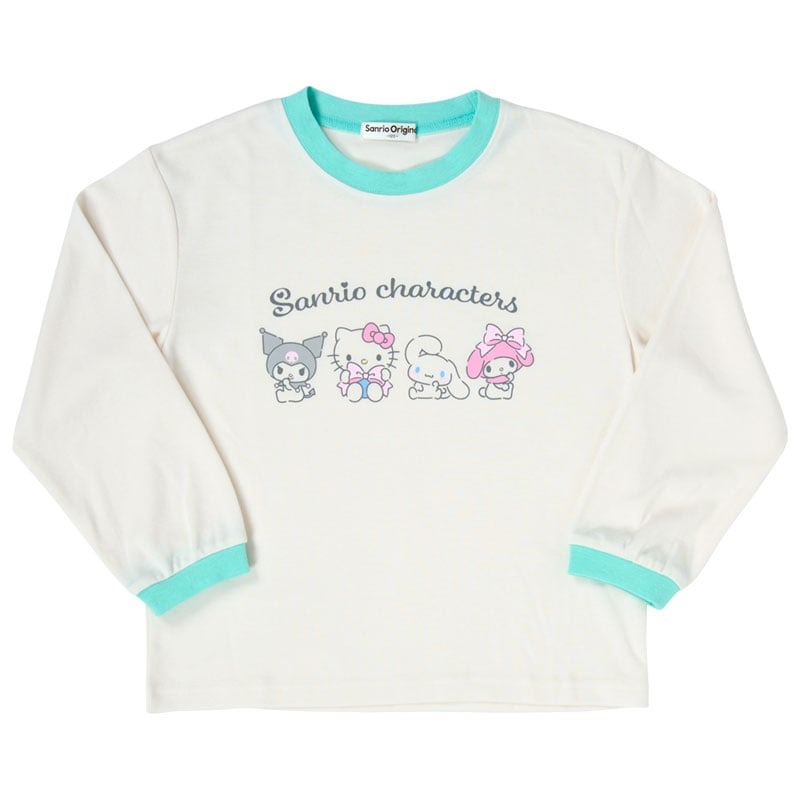 Sanrio Caracteres Niños Pijamas de mangas largas 100-140cm 356093-6131 Sanrio Original dulce Caracteres Productos Regalos Regalos — vista 2