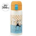 ムーミン リトル ミイ ステンレスボトル 直飲み ワンタッチ 350ml 保冷 保温 Moomin 水筒 かわいい キャラクター グッズ プレゼント ギフト な...