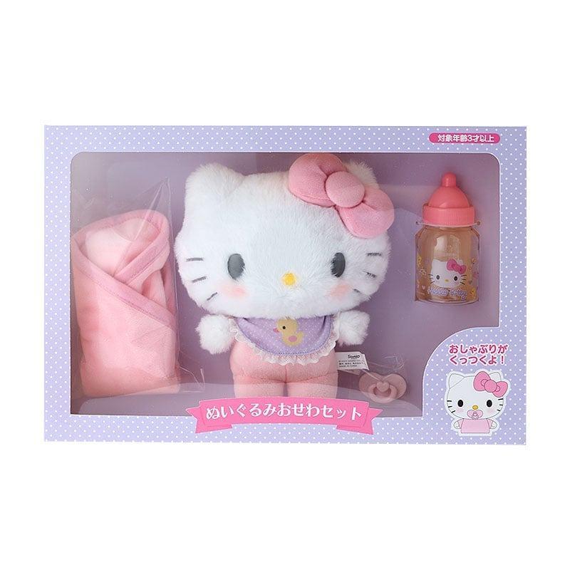 ハローキティ ぬいぐるみおせわセット SANRIO サンリオ ぬいぐるみ おもちゃ かわいい キャラクター グッズ プレゼント ギフト なないろ堂のサムネイル