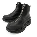 ALEXANDER MCQUEEN Tread Slick レザーZIPブーツ