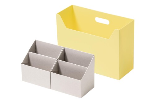 ライクイット (like-it) 収納ボックス インナーオーガナイザーM2個セット MB-01 イエロー ファイルボッ..