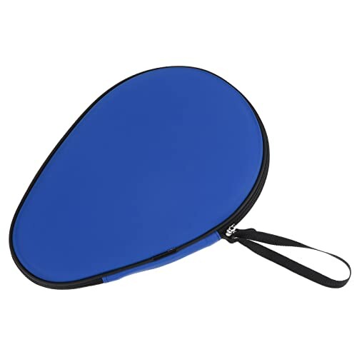 PATIKIL 卓球ラケットケース 卓球パドルケースハードカバー コンテナバッグ ひょうたん形 スポーツアクセサリー用 ブルー