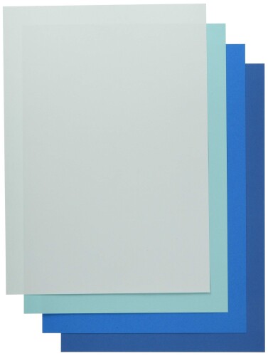 エスケント ケント紙 スターカラー A4 ブルー系4色 各10枚セット 5030005