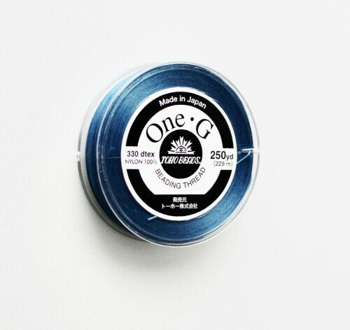 トーホー(TOHO) TOHO One・G ワン・ジー ビーズ ステッチ 専用 糸 得用大巻 #40 ブルー 約229m PT-10
