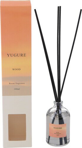不二貿易 リードディフューザー さわやかなウッドとベチバーの香り (YUUGURE) 100ml 芳香剤 ルームフレグランス 38980