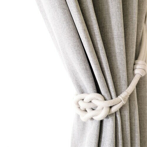 INTERIX カーテン留め おしゃれ ミズグモロープタッセル ライトグレー DB94A-2523