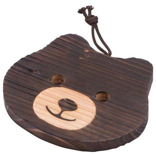 山下工芸(Yamashita kogei) 鍋敷き ブラウン W16×D14cm 日本製 焼杉 クマ 40241