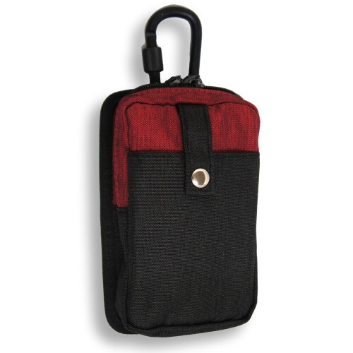 川住製作所 多機能ワークポーチ 2WAY装着ベルトループ/カラビナ付き WK-03RD レッド