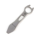 Hamansチタン EDC プライバー マルチツール 栓抜き 釘抜き クローバー レンチ ドライバー コンパクトサイズ EDC マルチツール, QG-01