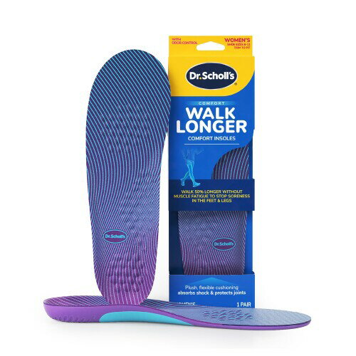 楽天ユニオンDr. Scholl （ドクター・ショール） ?ウォーク ロンガー インソール ふかふかなフォームクッションで、日常での歩行やウォーキング、長時間の立ち仕事に快適さを提供し、足・脚の痛みを