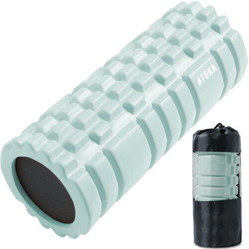 ATOKA フォームローラー 筋膜リリース 筋膜ローラー インテリアに馴染む オリジナルカラー 耐荷重300KG きんまくローラー 筋肉ほぐし 良い弾力性 EVA 初心者マッサージローラー 納袋/日本