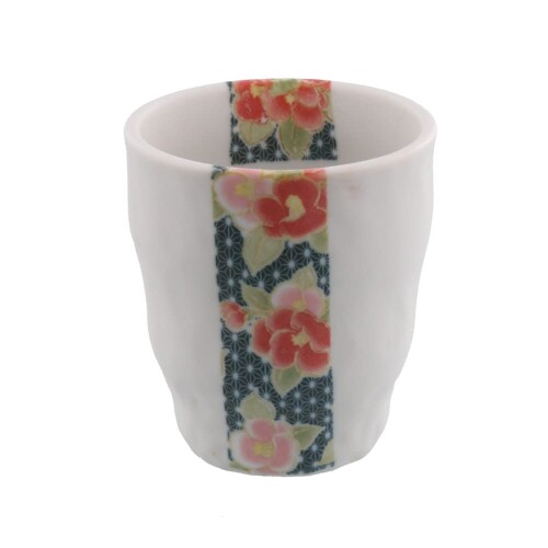 テーブルウェアイースト 湯呑み 金彩椿 和食器 黒