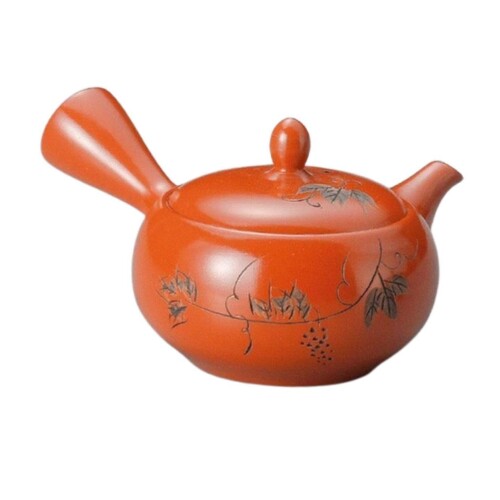 J-kitchens 急須 陶器 一人用 ナチュラル シック スタイリッシュ 320cc （帯網）