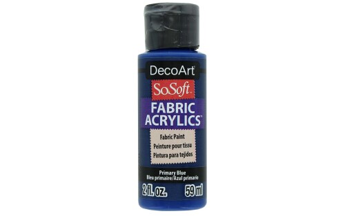デコアート (DecoArt) 布用水性アクリル絵具 ソーソフト プライマリーブルー 59ml 12860042 DSS2OZ-42
