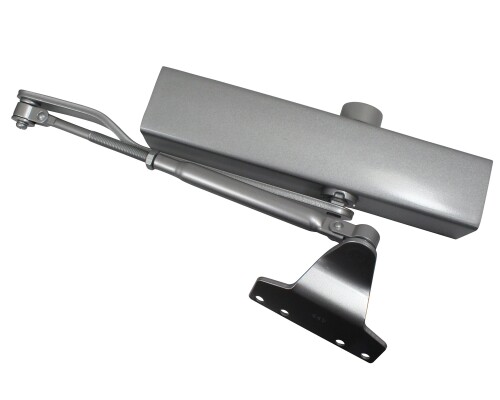 リョービ ドアクローザ 20シリーズ パラレル型 ストップ付 内装式 D型ブラケット シルバー S-122PD