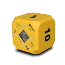 Time Cube タイマー 子供用 勉強用 キッチン用 料理用 オフィスでの時間管理用 カウントダウン プリセット 見て分かる デジタル表示画面 静音/アラーム (イエロー - 5分 10分 20分 45分)