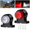 Ygmylandbb トラック用 LED サイドマーカーランプ 8led両面発光 路肩灯 側方灯 車幅灯 警告灯 12V/24V兼用 産業車 トラック トレーラ...