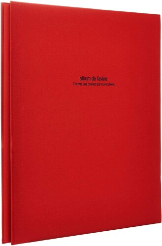 ナカバヤシ フエルアルバム ドゥファビネ A4サイズ レッド 黒台紙 20枚 IT-A4D-161-R/20L