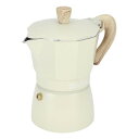コーヒー モカ ポット、直火式エスプレッソ メーカー 150/300ml、滑り止めハンドル付き八角形コーヒー ポット エスプレッソカップケトル カプチーノラテ用...