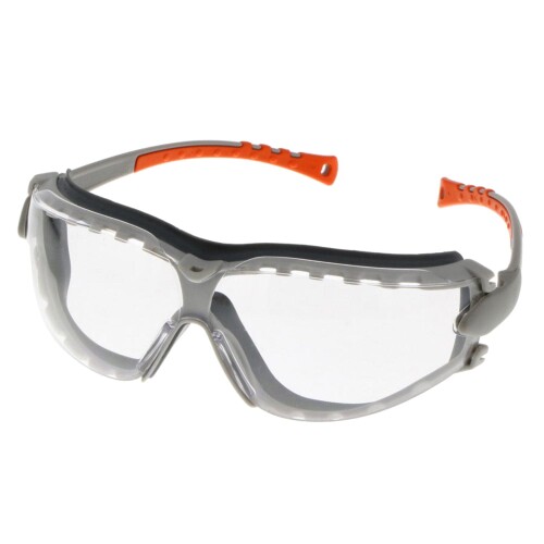 (ミドリ安全) 保護めがね 曇り止め MRP-842 グレー/オレンジ