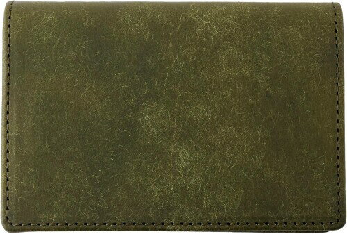 (スリップオン) カードケース 名刺入れ PB通しマチ名刺入れ A-IPV-7201 オリーバ(緑)