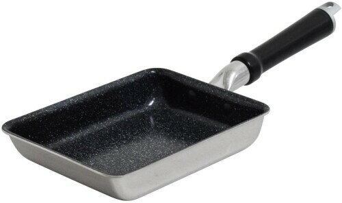 ウルシヤマ金属工業 セラミックコーティングフライパン 玉子焼器 PFOA PFOS フリー 日本製 ガス火・IH対応 こびりつきにくい 熱に強いマーブルセラミック加工 セラブル 玉子焼 19×14cm CRB-E1