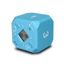 TimeCube Plus プリセット タイマー LEDライト4つ/アラーム付き 時間の管理用 カウントダウン設定 (ブルー - 1分 3分 5分 7分)