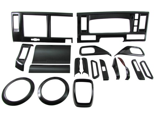 BRIGHTZ 07エルフ インテリアパネルセット 18PC ブラック いすず いすづ 07