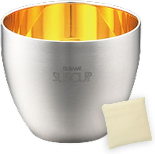 J-kitchens-bag 日本酒 グラス 18-8 ステンレス 二重構造 さくら ぐい呑み （内面24金メッキ） 58ml 日..