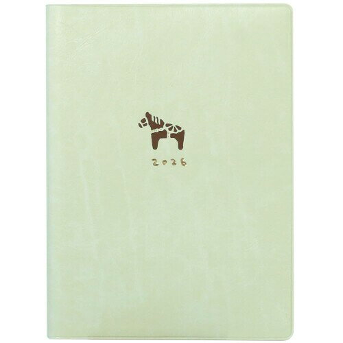 ラボクリップ 手帳 2026年 1月始まり B6 ウィークリー ブロック ダーラナホース グリーン 2601KDH-GR