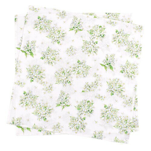 スタイルデコール(STYLE Decor) テーブルナプキン/トーション 2枚セット ジャスミン ホワイト 布巾 ふきん ナフキン カラーナプキン 厚手 食器拭き W5104400