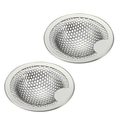 ベルカ(Belca) 排水口 つかみやすい取っ手付き 洗面台用 ステンレスゴミ受け パンチング 直径5.2cm (1..