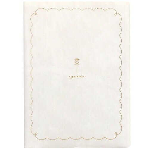 ラボクリップ 手帳 2026年 1月始まり B6 マンスリー ローズ ホワイト 2601GRS-WH