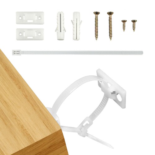 QuickYen 家具 転倒防止 6本セット 転倒防止器具 耐震金具 耐荷重60kg 強力タイプ 目立たずがっちり 地..