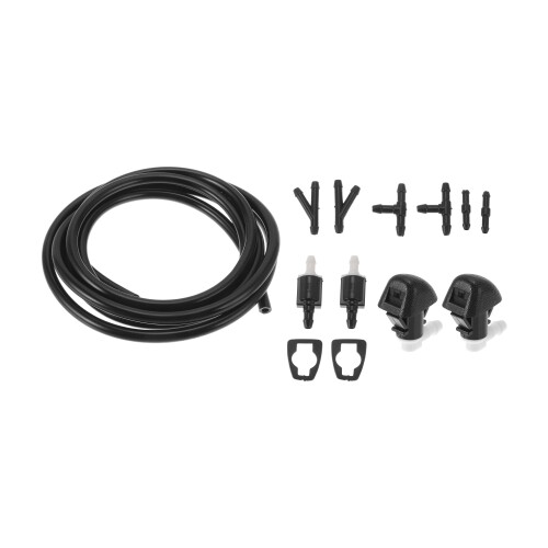 INFINAUTO キャデラックに対応CTS 2008-2015用ウインドシールドウォッシャーノズルキットNo.25815793 ガスケット ホースコネクタ フルードホースチェックバルブ
