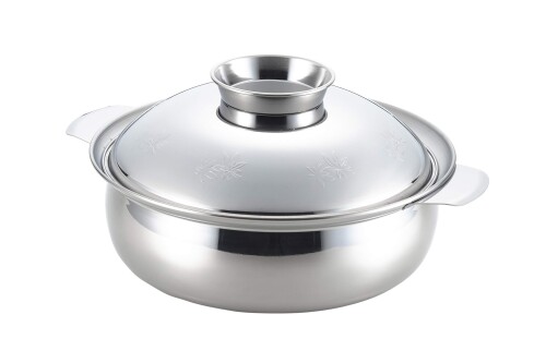 新ヨシカワ 日本製 土鍋風 ステンレス鍋 もみじ 27cm ステンレス IH対応 ギフトラッピング仕様