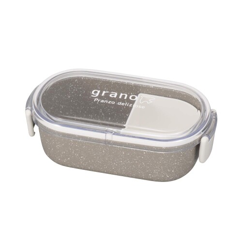宮本産業 弁当箱 グラーノ レクタングル ランチ グレイ 約600ml