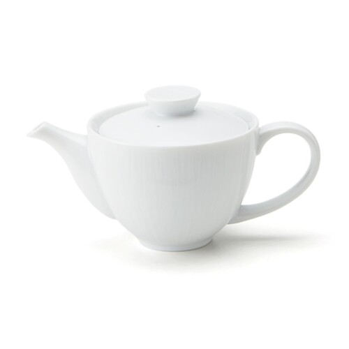 美濃焼 miyama 深山 ポット 急須 胴穴茶こし細 容量約400ml 電子レンジ 食洗機対応 クリース 白磁 ホワ..