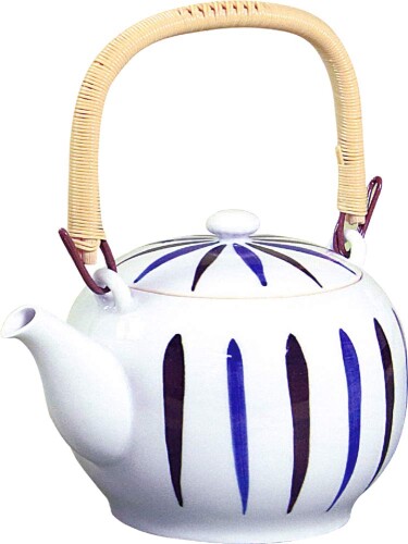 ワールドクリエイト 急須 古典染付け土瓶 二色十草 800cc 藍花 14416