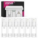 真空ボトル 5ml 6個入り ポンプボトル 透明真空乳剤ボトル ポンプタイプ エアレス プッシュボトル 旅行ボトル 小分けボトル 詰め替え容器 液体用 乳液用 旅行用品 漏れ防止